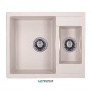 Мойка для кухни Granado Samora врезная 57,9х48,8 см наногранит terra 0903
