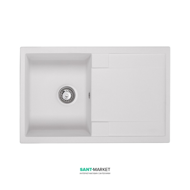 Мойка для кухни Granado Vigo врезная 77,5х49,5 см наногранит white 1405