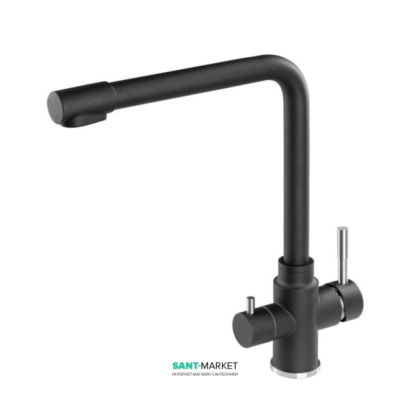 Змішувач для кухні Granado Badalona c підключенням до фільтру black shine gz0401