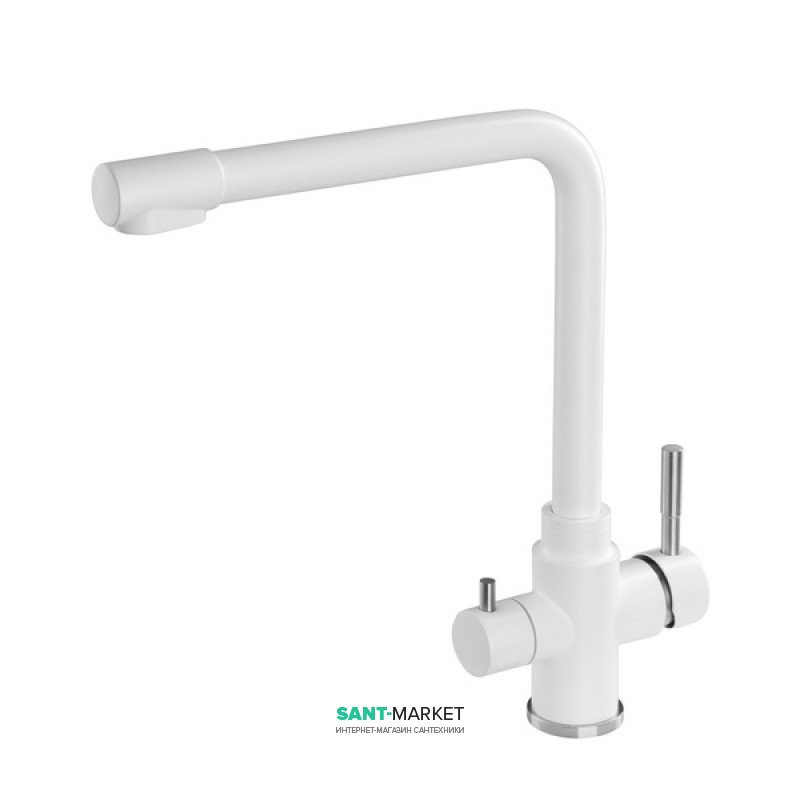 Смеситель для кухни Granado Badalona c подключением к фильтру white gz0405