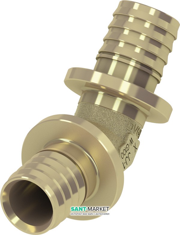 Куточок з'єднувальний TECE TECEflex 45 ° Ø 25х25 мм бронза 767125