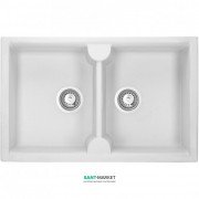 Мойка для кухни Granado Cordoba врезная 78х50 см наногранит white 1205