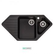 Мойка для кухни Granado Ibiza врезная 97,9х50 см наногранит black shine 1801