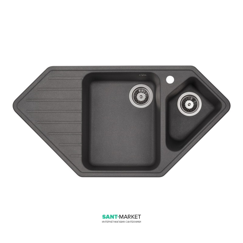Мийка для кухні Granado Ibiza врізна 97,9х50 см нанограніт grafito 1809