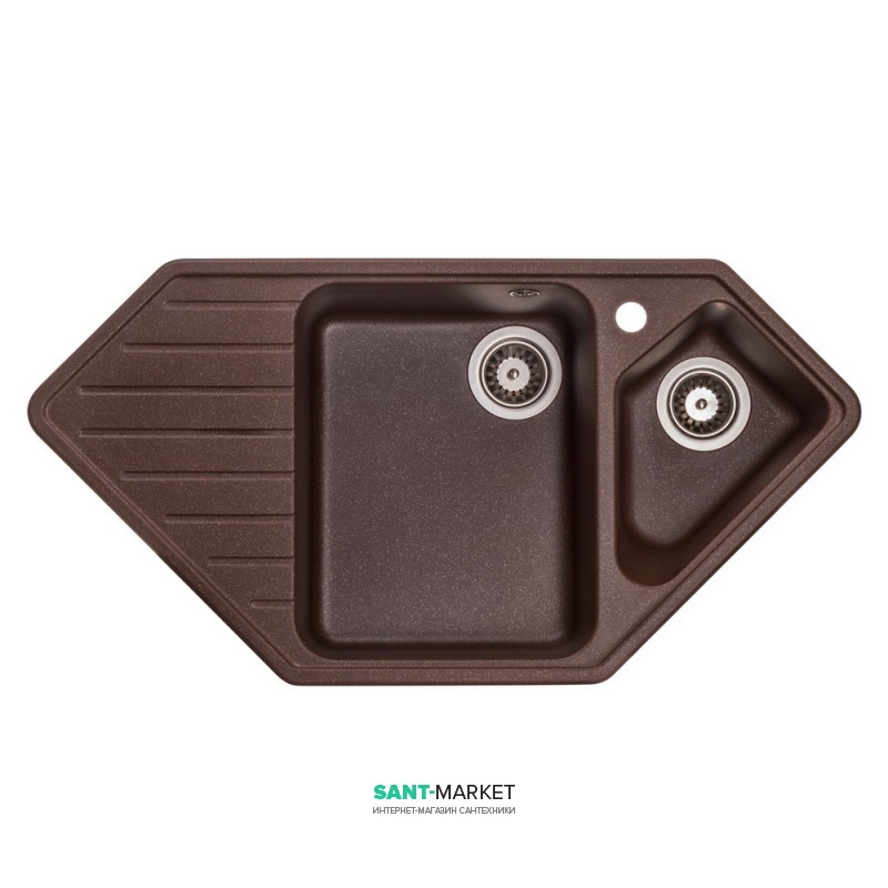 Мойка для кухни Granado Ibiza врезная 97,9х50 см наногранит marron 1806