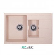 Мийка для кухні Granado Leon врізна 76,5х49 см нанограніт avena 1 002