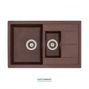 Мийка для кухні Granado Leon врізна 76,5х49 см нанограніт marron 1006