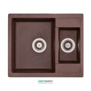 Мойка для кухни Granado Samora врезная 57,9х48,8 см наногранит marron 0906
