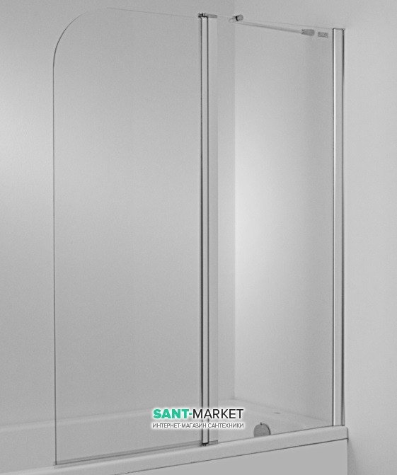 Шторка для ванної Jika Cubito Pure 115х140 см скляна права H2574260026681