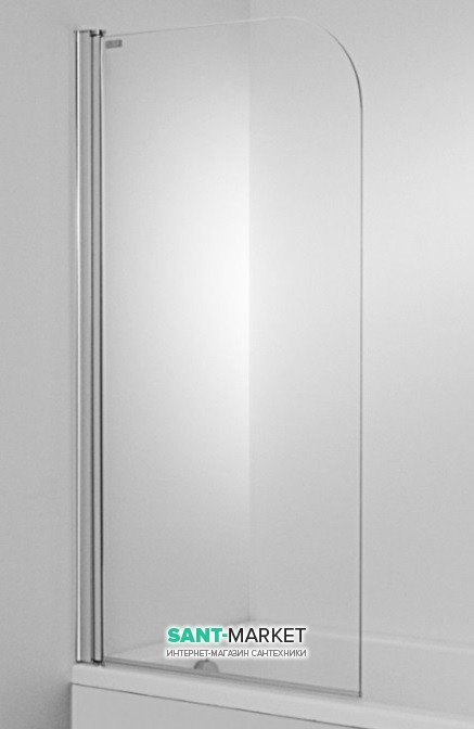 Шторка для ванної Jika Cubito Pure 75х140 см скляна ліва H2574250026681