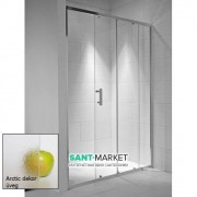 Дверь душевая Jika Cubito Pure 100х195 см профиль хром стекло Arctic H2422430026661