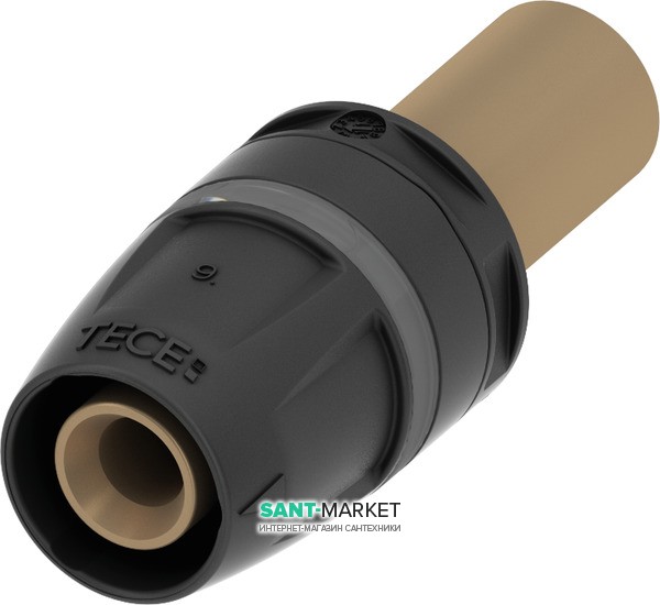 Переходник на медную трубу TECE TECElogo нажимной без резьбы 16х15 мм бронза 8730100