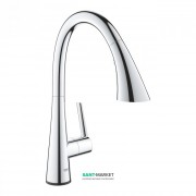 Смеситель для кухни Grohe Zedra Touch однорычажный сенсорный с выдвижной лейкой хром 30219002