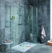 Стінки душові Jika Cubito Pure Perla Glass сріблястий профіль прозоре скло H2684290026681