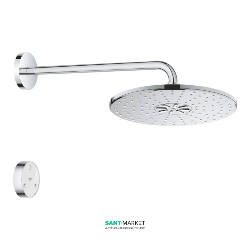 Верхний душ Grohe Rainshower 310 SmartConnect с душевым кронштейном хром 26640000