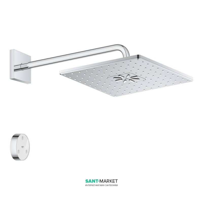 Верхний душ Grohe Rainshower 310 SmartConnect с душевым кронштейном хром 26642000
