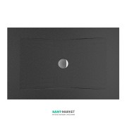 Душовий піддон Jika Cubito Pure antislip 130х80 см сталь чорний H2164226160001