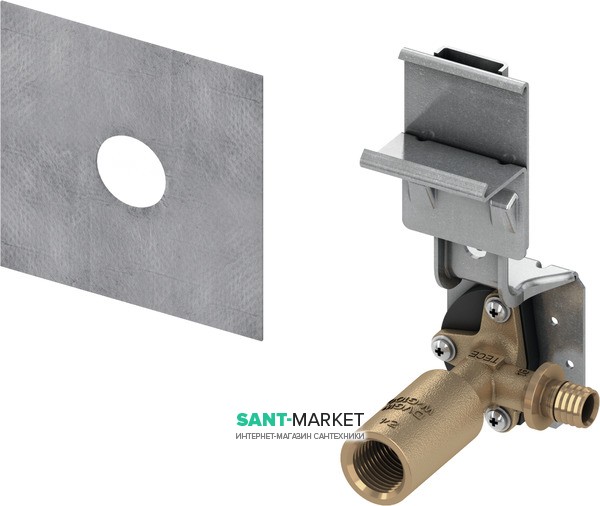 Крепление с настенным уголком TECE TECEprofil внутренняя резьба 20 мм х 1.2 бронза 9020052