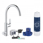 Смеситель для кухни Grohe Blue Pure Eurosmart однорычажный с функцией очистки воды хром 30384000
