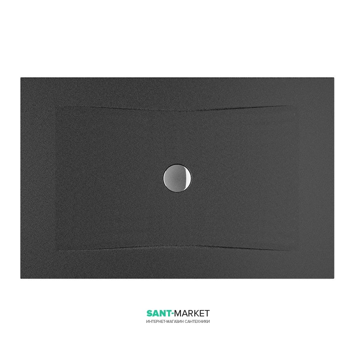 Душовий піддон Jika Cubito Pure antislip 120х90 см сталь чорний H2164216160001