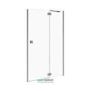 Двері душова Jika Cubito Pure 80х195 см правобічна профіль хром прозоре скло H2544210026681