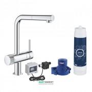 Смеситель для кухни Grohe Blue Minta Pure однорычажный с функцией очистки воды хром 30393000