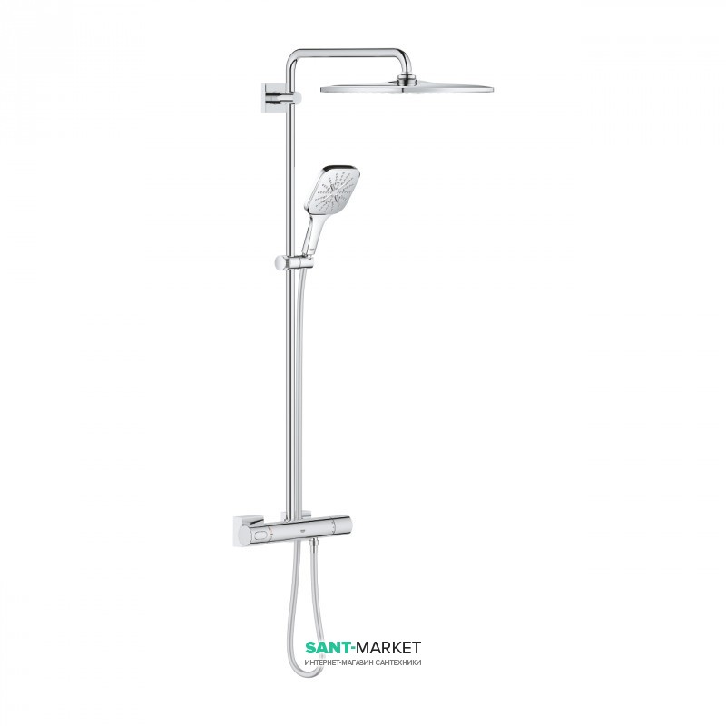 Душевая система Grohe Rainshower SmartActive Cube 310 с термостатом хром 26652000