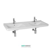 Раковина для ванной Jika Cubito 130х48.5 см двойная керамика белый H8144200001041