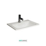 Раковина для ванной Jika Cubito perla 55 см встраиваемая сверху керамика белый H8174221001041