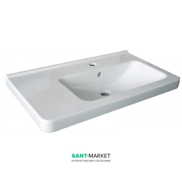 Раковина для ванной Jika Cubito perla 75х45 см чаша справа керамика белый H8124211001041