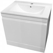 Тумба подвесная Volle Orlando 60 см с умывальником ДСП/МДФ белый глянец 15-35-60