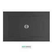 Душовий піддон Jika Cubito Pure antislip 140х90 см сталь чорний H2164256160001