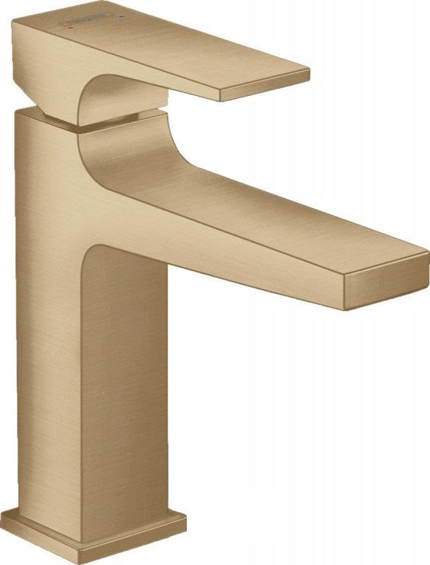 Смеситель для раковины Hansgrohe Metropol 110 с донным клапаном однорычажный бронза шлифованная 32507140