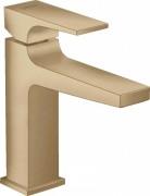 Смеситель для раковины Hansgrohe Metropol 110 с донным клапаном однорычажный бронза шлифованная 32507140