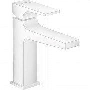 Смеситель для раковины Hansgrohe Metropol 110 с донным клапаном однорычажный белый матовый 32507700