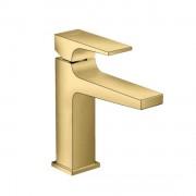 Смеситель для раковины Hansgrohe Metropol 110 с донным клапаном однорычажный полированное золото 32507990
