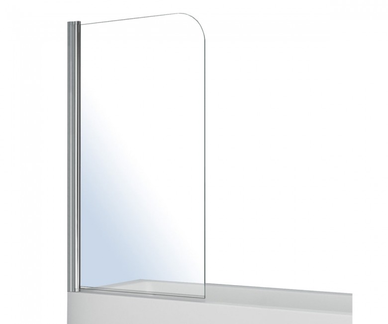 Шторка на ванну 80 см поворотна Volle скло прозоре 10-11-100