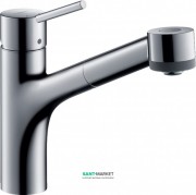 Смеситель для кухни Hansgrohe Talis M52 170 2jet с выдвижной лейкой однорычажный хром 32845000