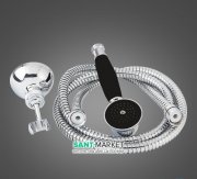 Душовий набір з настінним тримачем Emmevi Deco-Tiffany чорний матовий NEO110