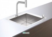 Мойка для кухни Hansgrohe C71 C71-F450-06 с однорычажным кухонным смесителем и системой слива с ручным управлением сталь 43201800