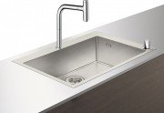 Мийка для кухні Hansgrohe C71 C71-F660-08 з одноважільним кухонним змішувачем і системою зливу з ручним керуванням хром 43202000