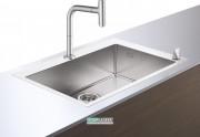 Мийка для кухні Hansgrohe C71 C71-F660-08 з одноважільним кухонним змішувачем і системою зливу з ручним керуванням сталь 43202800
