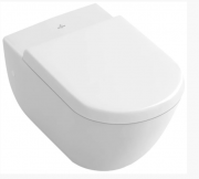 Унитаз безободковый, подвесной Villeroy & Boch Verity Design с сиденьем SoftClose - 5643НR01