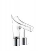 Змішувач для раковини Hansgrohe Axor Starck V зі скляним зливом хром 12115000