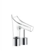 Змішувач для раковини Hansgrohe Axor Starck V зі скляним зливом хром 12115000