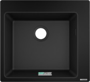 Мойка для кухни встраиваемая Hansgrohe S51 S510-F450 SilicaTec черный графит 43312170