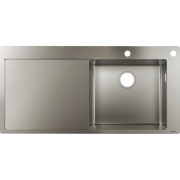 Мойка для кухни встраиваемая с крылом Hansgrohe S71 S717-F450 чаша справа нержавеющая сталь 43307800