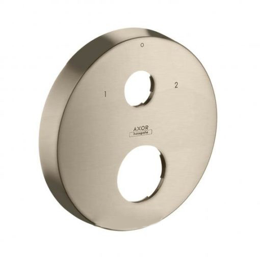 Розетка для смесителя Hansgrohe Axor 2 отверстия 0-1-2 шлифованный никель 14962820