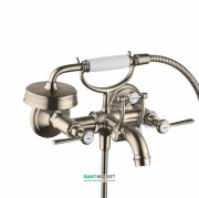 Смеситель для ванной Hansgrohe Axor Montreux с душем шлифованный никель 16551820