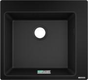 Мийка для кухні вбудована Hansgrohe S51 S510-F450 SilicaTec чорний графіт 43312170